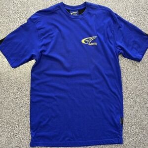 Vintage Racing Subaru Pirelli World Rally Team T Shirt Mens XL Blue Yellow